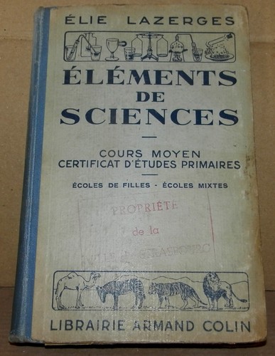 Livre eléments sciences du - de,