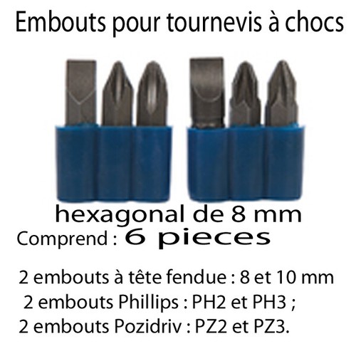 Embout pour tournevis à - ,
