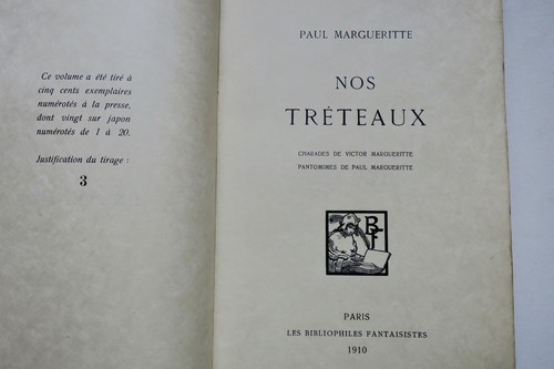 Paul margueritte nos tréteaux - margueritte,