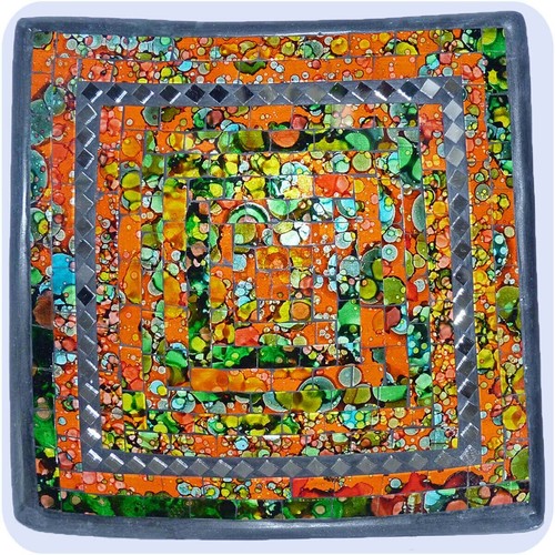 Bol mosaïque plat en - bol, de