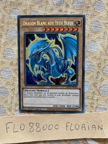 Yugioh dragon blanc aux - blanc,