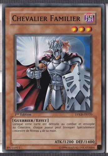 Chevalier familier 1ère - chevalier,