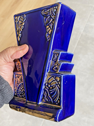Vase art déco signé odyv - déco, odyv.