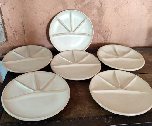 Assiettes compartiment - 6, à