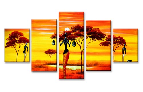 Tableau sur toile silhouette - sur,
