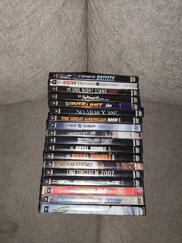 Lot dvd catch wwe - 18,