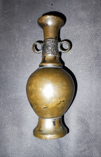 Vase miniature bronze fin - bronze,