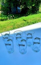 LOT DE 6  VERRES PERRIER 