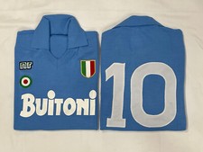 MARADONA NAPOLI BUITONI 10 1987/88 Vintage Scudetto Acrylic Fabric