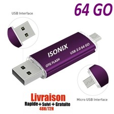 Clé USB 64 GO 2 en 1 Micro
