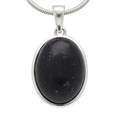 Pendentif opale noire - pendentif, en