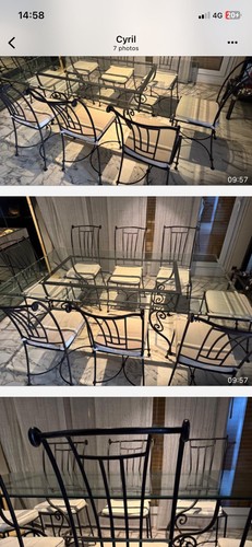 Ensemble table chaises de - table, et