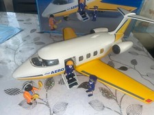 Playmobil 3185  Avion AEROLINE  complet en boite city  aeroport vintage