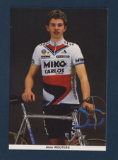 CYCLISME carte cycliste ALOIS WOUTERS équipe MIKO CARLOS 1986