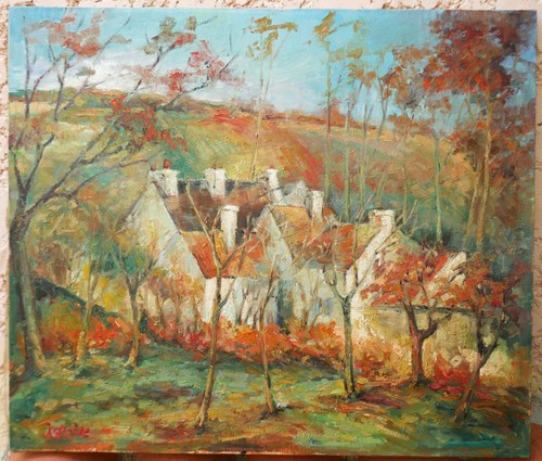 Grand tableau signé - grand,