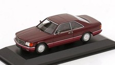 MAXICHAMPS, MERCEDES-BENZ 560 SEC 1980 Rouge foncé, échelle 1/43, MXC940035124