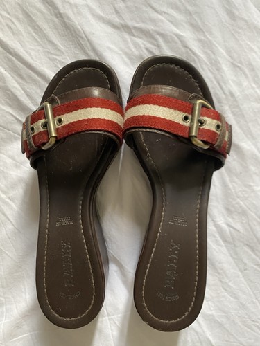 Mules bally vintage toile - mules,