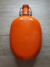 GOURDE EN METAL ORANGE VINTAGE