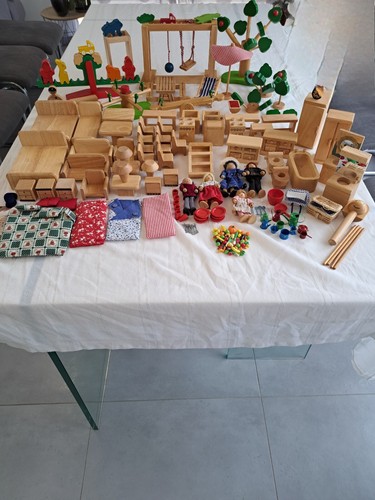 Maison poupée bois - poupée,