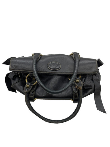 Sac main cuir noir - main,
