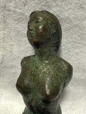 Sotaro Saegusa Naked Woman Bronze Sculpture Engraved Collectible Vintage Art