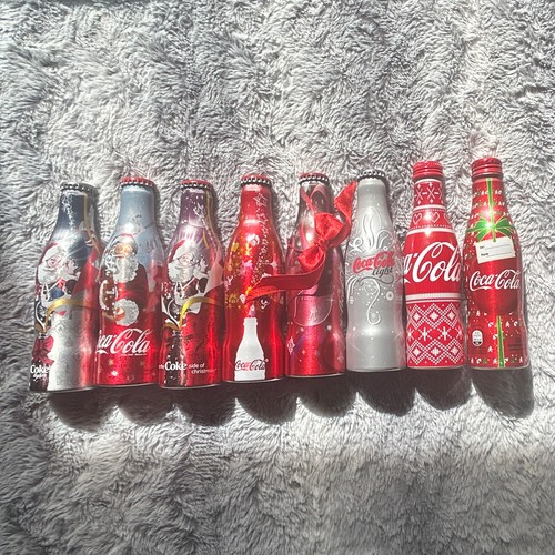 Lot bouteilles coca cola - bouteilles, noël