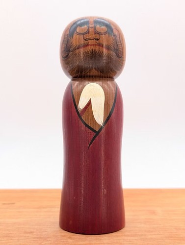 Da237 kokeshi vintage daruma - kokeshi,
