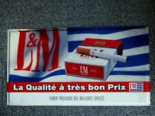 METAL ADVERTISING SIGN - L&M cigarettes