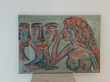 peinture sur toile signée