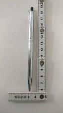 PAT KANOE Peace Old vtg collectible stripped chrome ballpoint pen 
