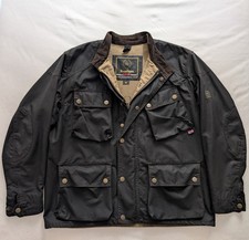 Belstaff Trialmaster Waxed Jacket Men Black Prince Cotton M L XL 2XL Malenotti