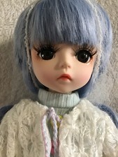 BLUE HAIR DOLL +CLOTHES +SHOES Jointed Body ~Neo Blythe Pullip Obitsu Azone Type