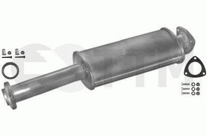 Silencieux avant pour - silencieux, opel