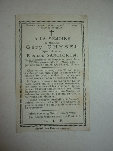 Image mortuaire boeschepe - image,