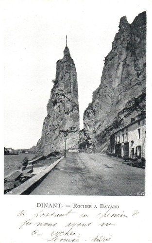 Cpa dinant rocher à - -, bayard