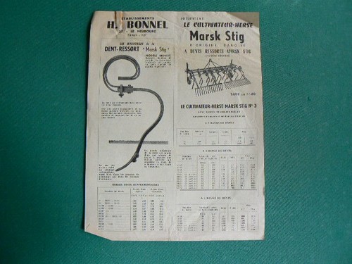 Prospectus catalogue agricole - ,