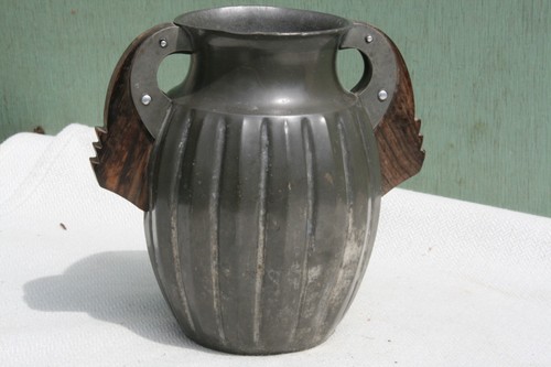 Vase art nouveau - vase, étain