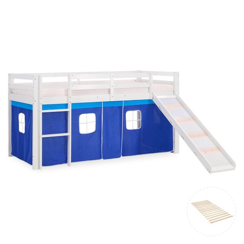 Lit superposé 90x200 toboggan - lit,