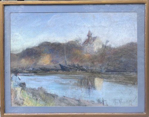 Tableau peinture cadre 20ème - peinture,