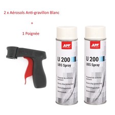 2 Bombes anti-gravillon BLANC