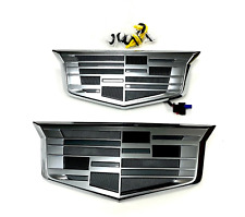 2021-2024 Cadillac Escalade / ESV Monochrome Emblem Set 86527902 Set of 2 OEM GM