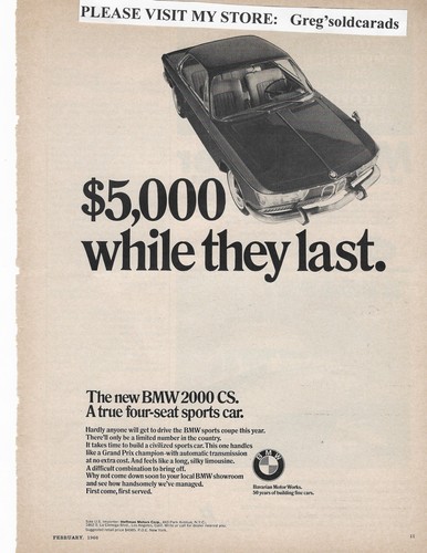 Original 1966 bmw series 2000 - 1966,