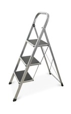 Escabeau 3 marches acier