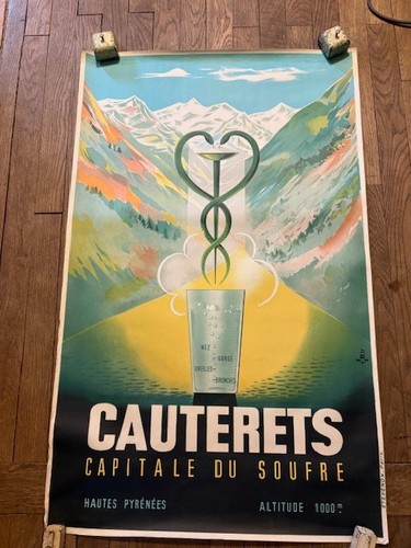 Affiche ancienne cauterets - affiche,
