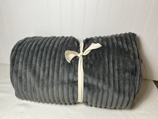 Pottery Barn Teen Charcoal Chamois Bean Bag Chair Slipcover Only Large