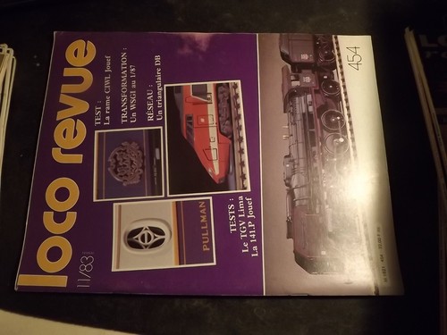 0104 loco revue 454 test - 0104,