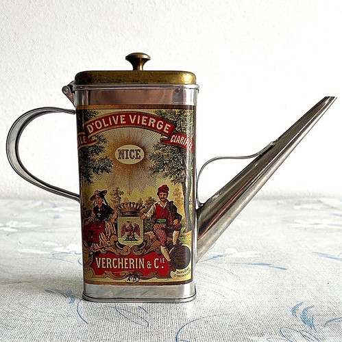 Vintage huile olive - huile, (olive