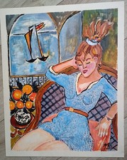 Tableau huile signé format