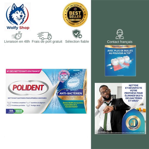 Polident nettoyant prothèses - polident,