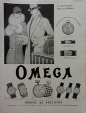 advertising watches Omega precision year 1929 No. A 4840